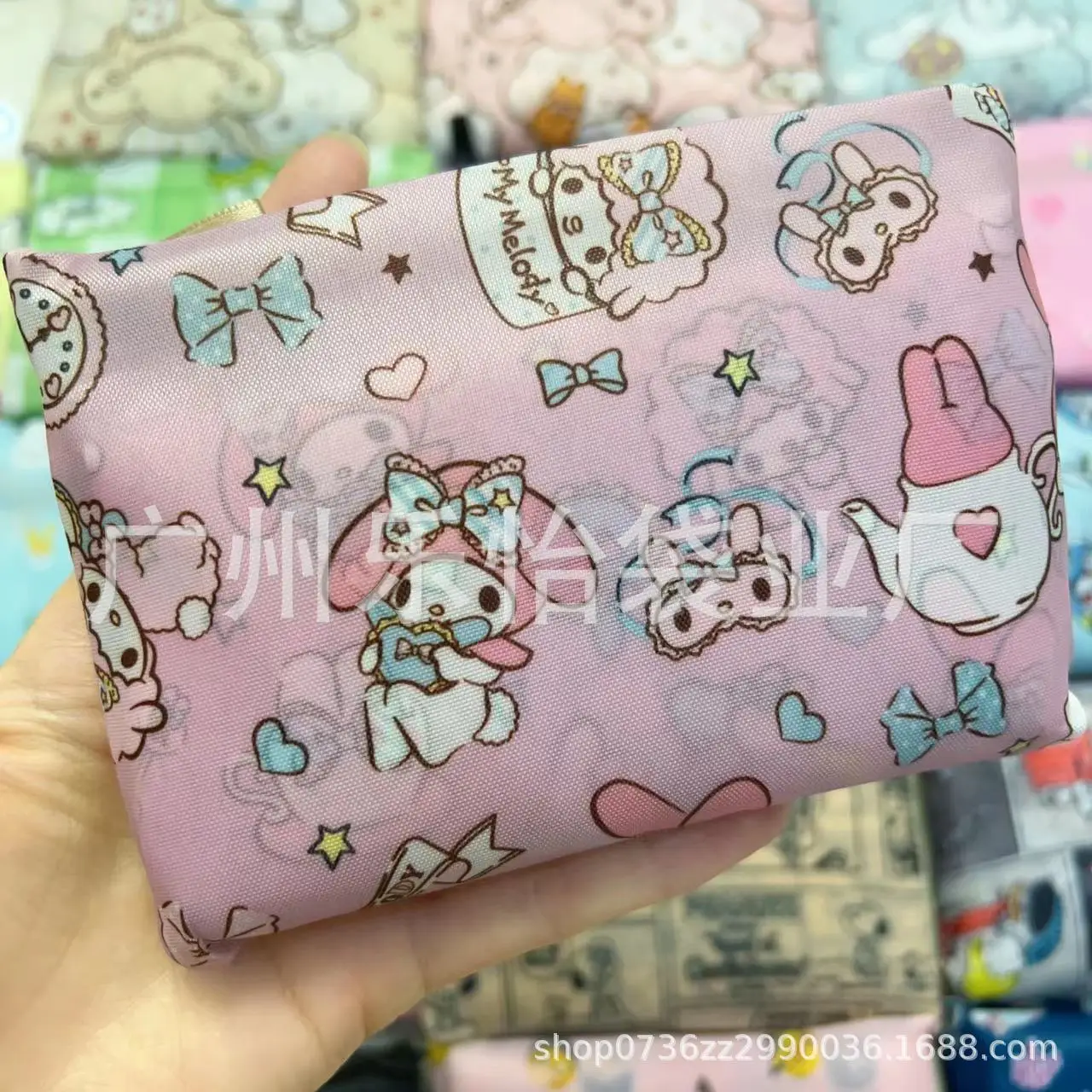 Factory Direct Cartoon Polyester Large Two-in-One Shopping Bag - Image 59