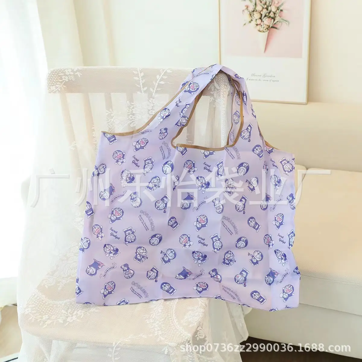 Factory Direct Cartoon Polyester Large Two-in-One Shopping Bag - Image 65