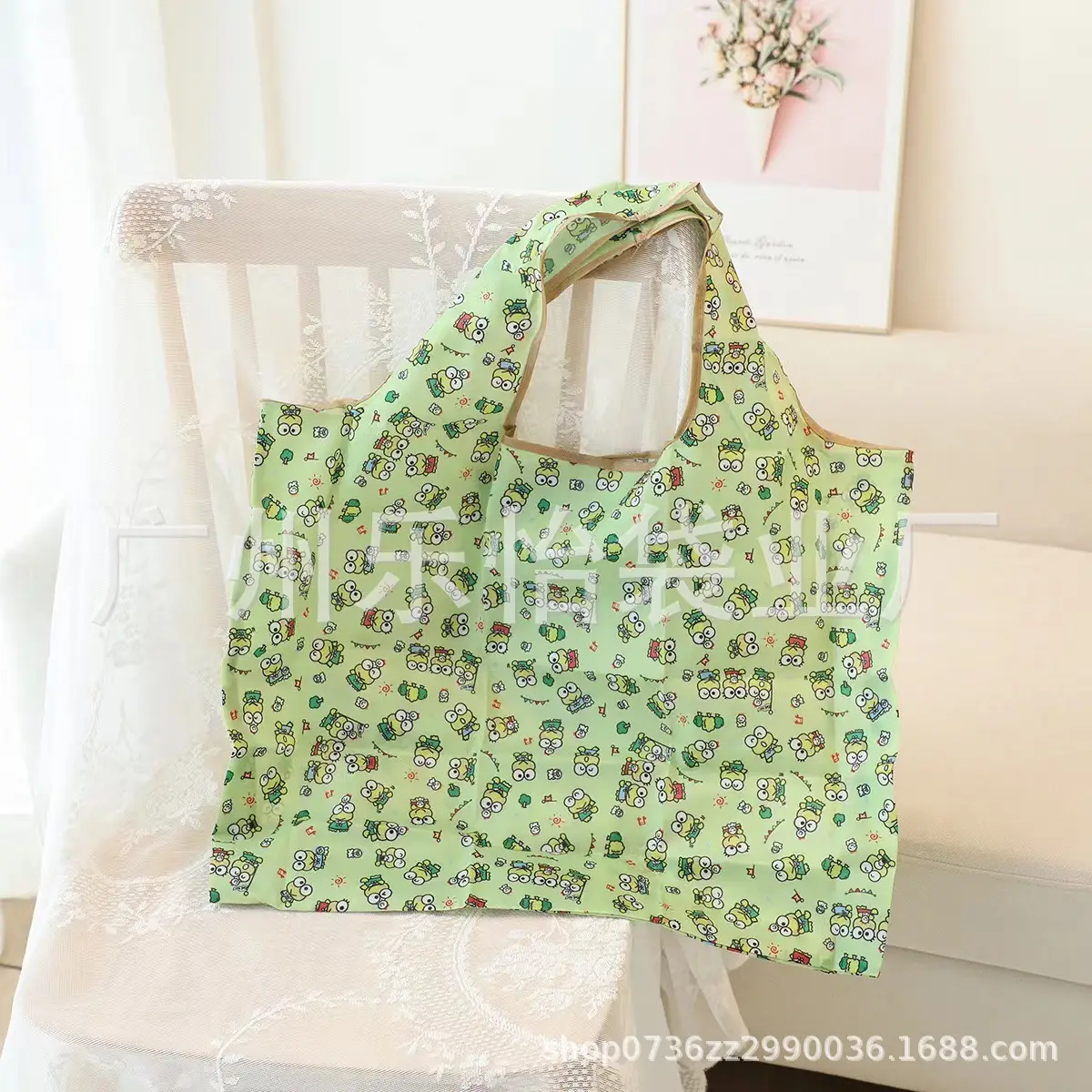 Factory Direct Cartoon Polyester Large Two-in-One Shopping Bag - Image 68