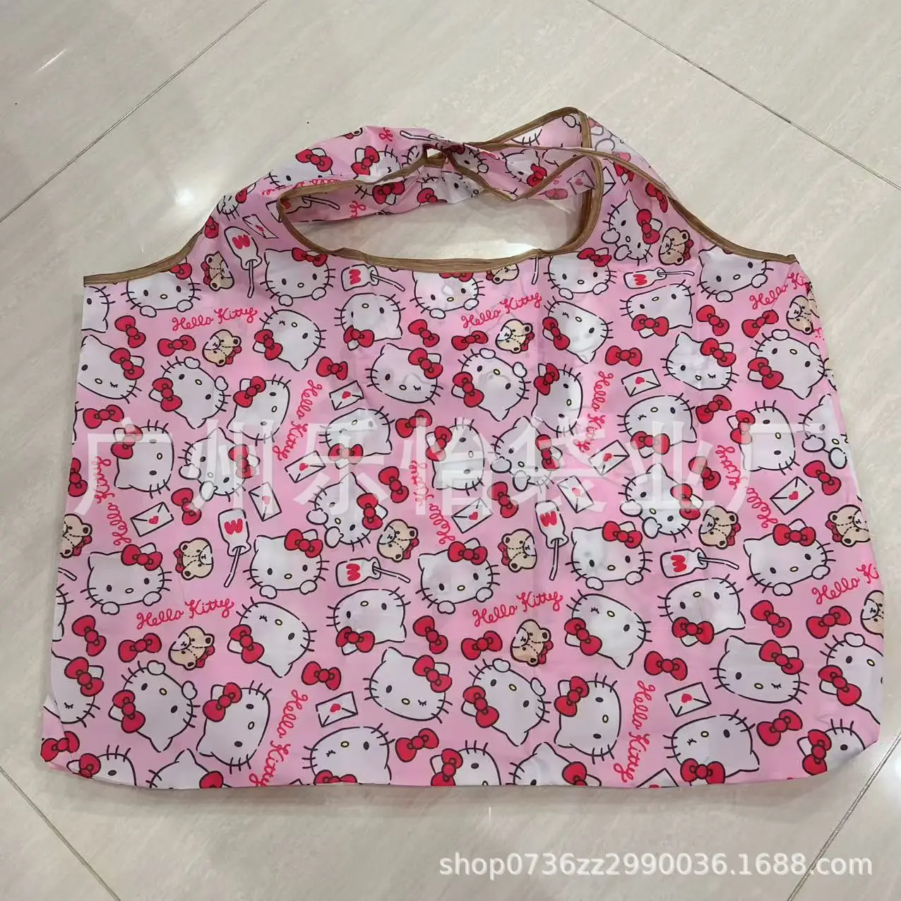 Factory Direct Cartoon Polyester Large Two-in-One Shopping Bag - Image 75