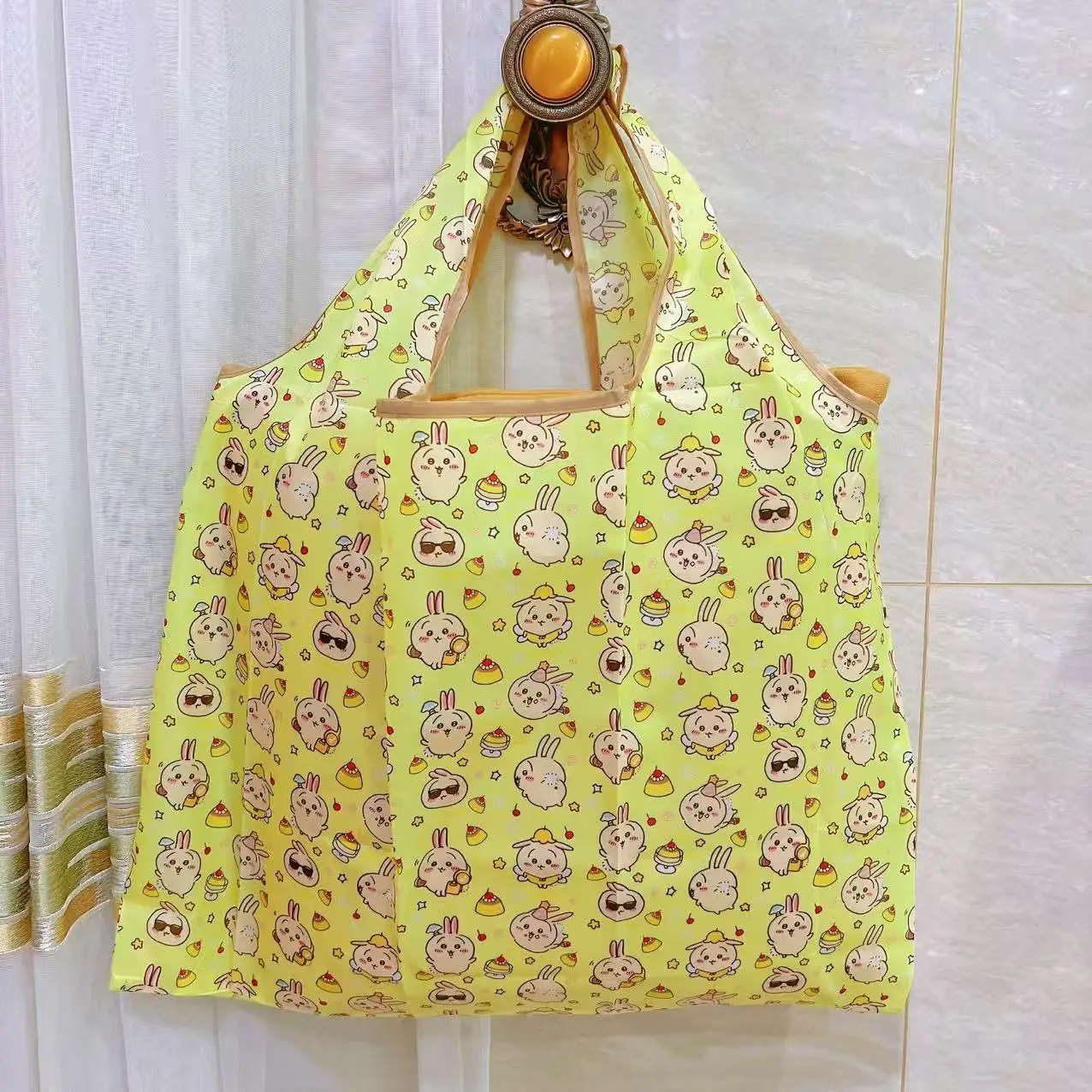Factory Direct Cartoon Polyester Large Two-in-One Shopping Bag - Image 88