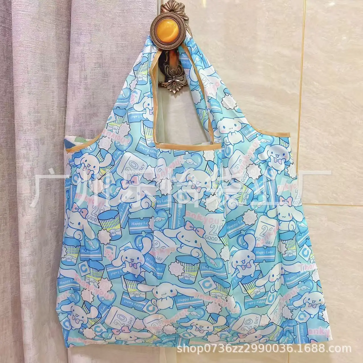Factory Direct Cartoon Polyester Large Two-in-One Shopping Bag - Image 92
