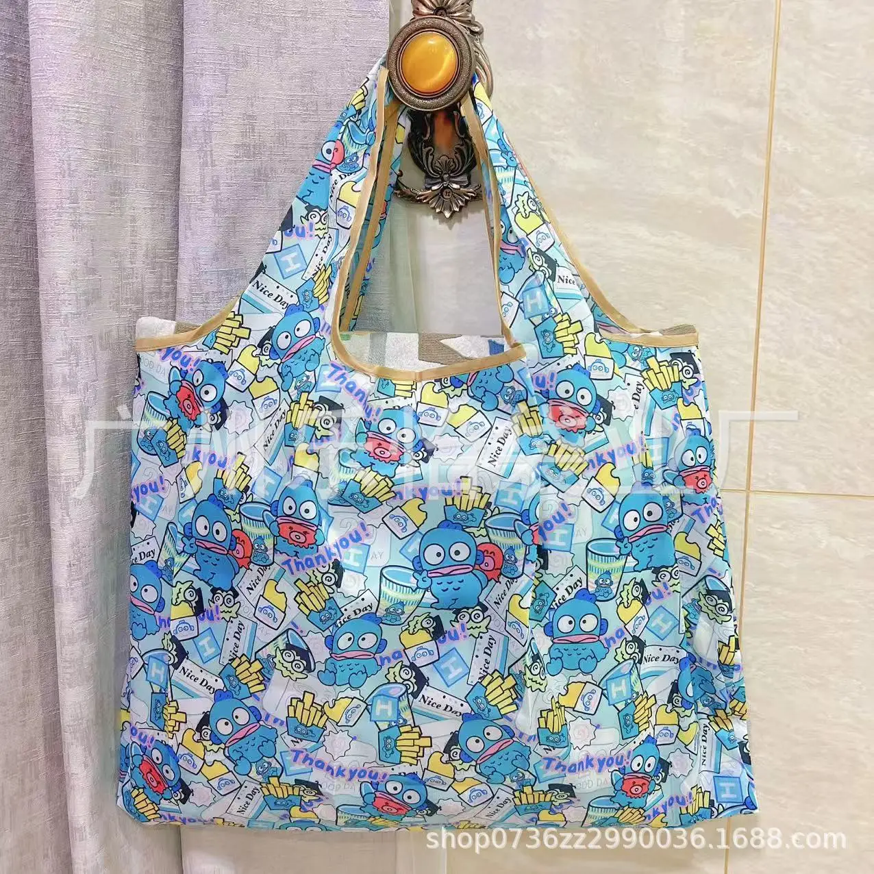 Factory Direct Cartoon Polyester Large Two-in-One Shopping Bag - Image 94