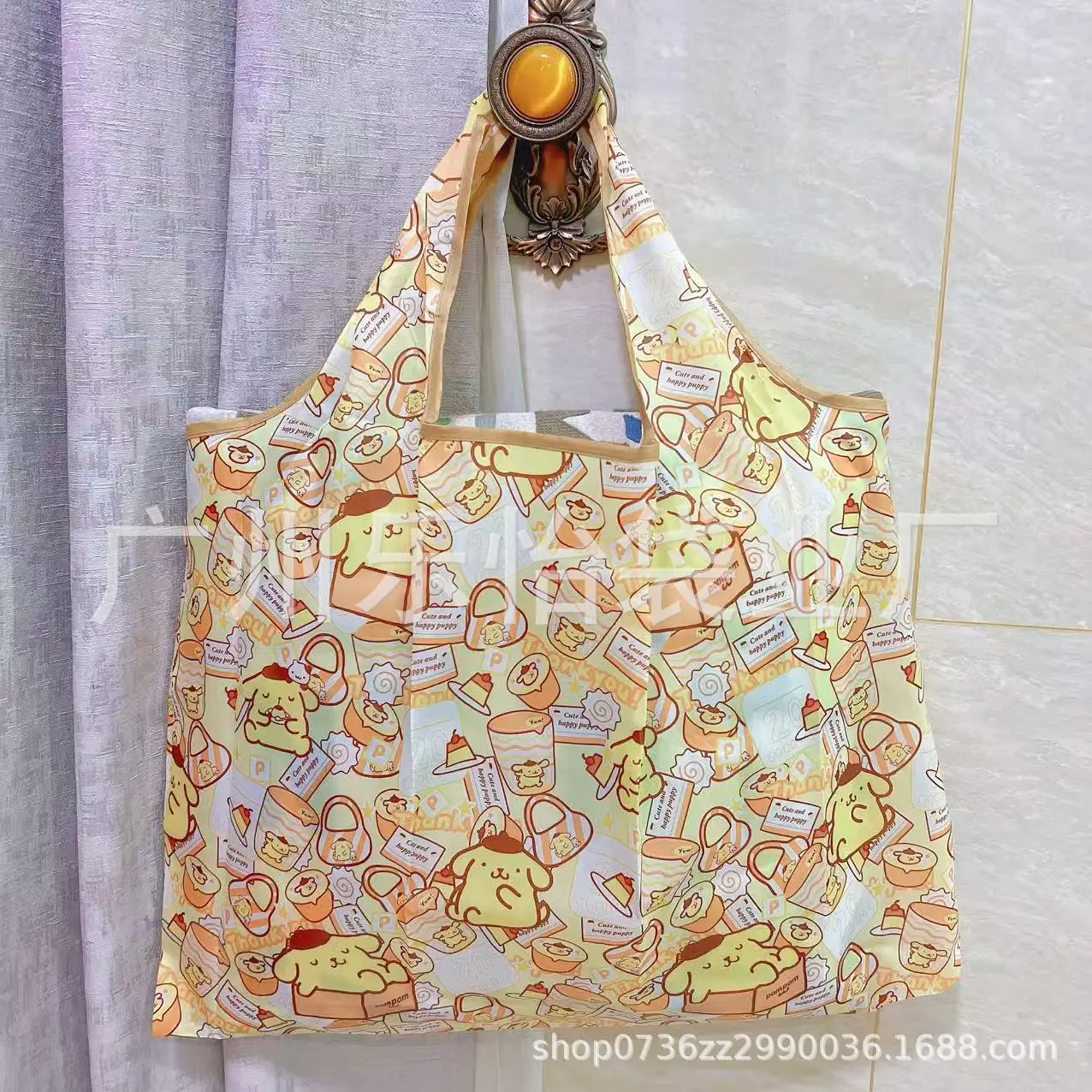 Factory Direct Cartoon Polyester Large Two-in-One Shopping Bag - Image 95