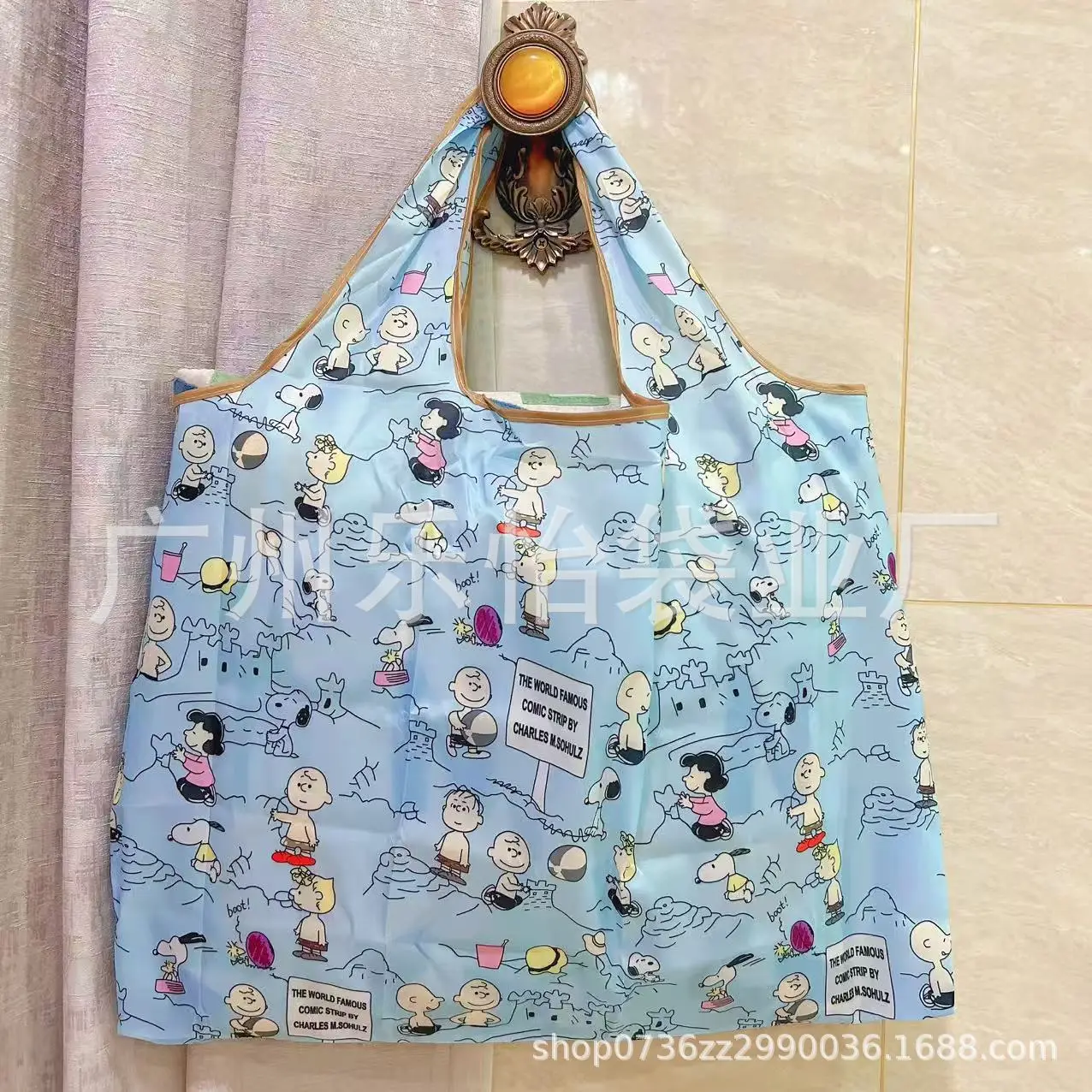 Factory Direct Cartoon Polyester Large Two-in-One Shopping Bag - Image 98