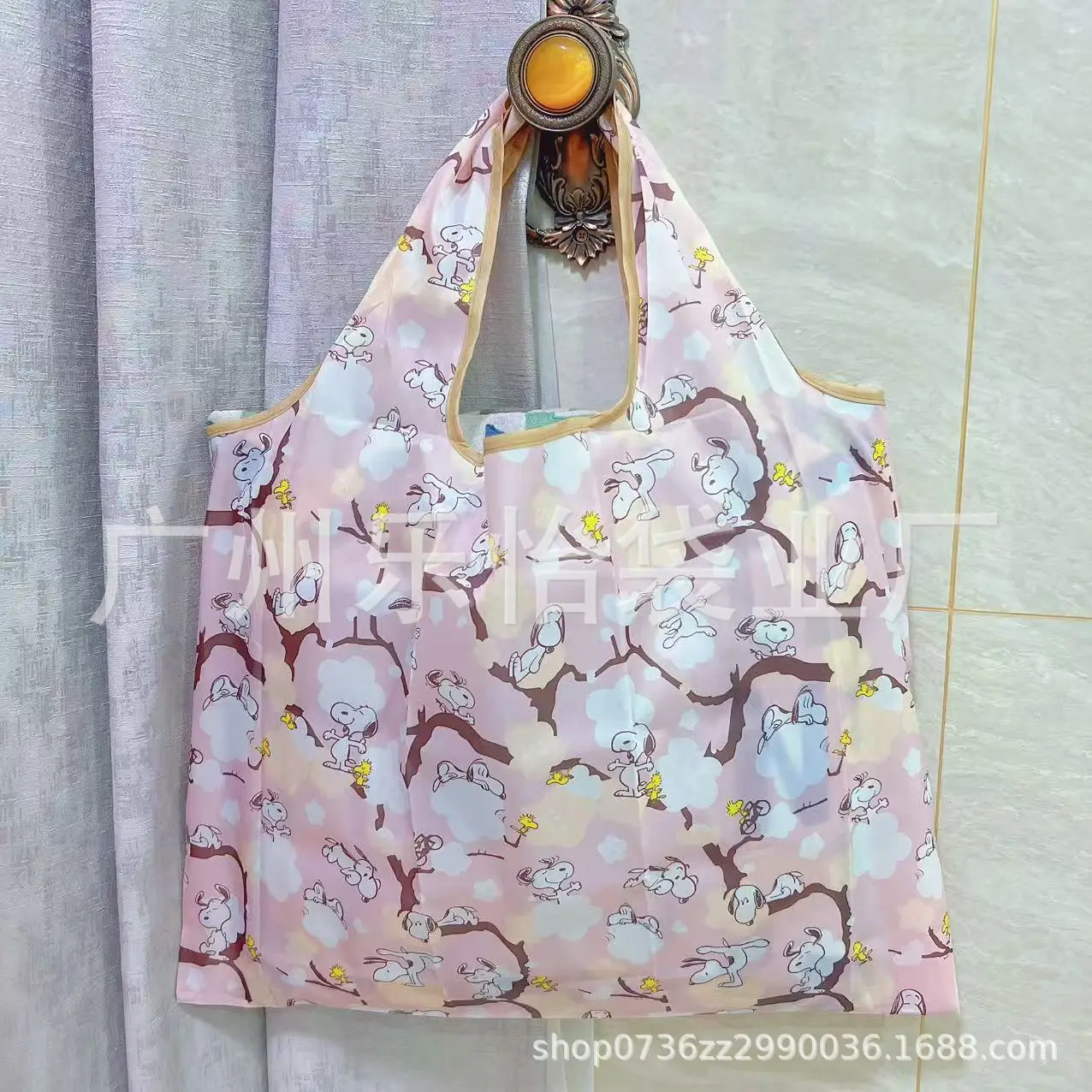 Factory Direct Cartoon Polyester Large Two-in-One Shopping Bag - Image 99