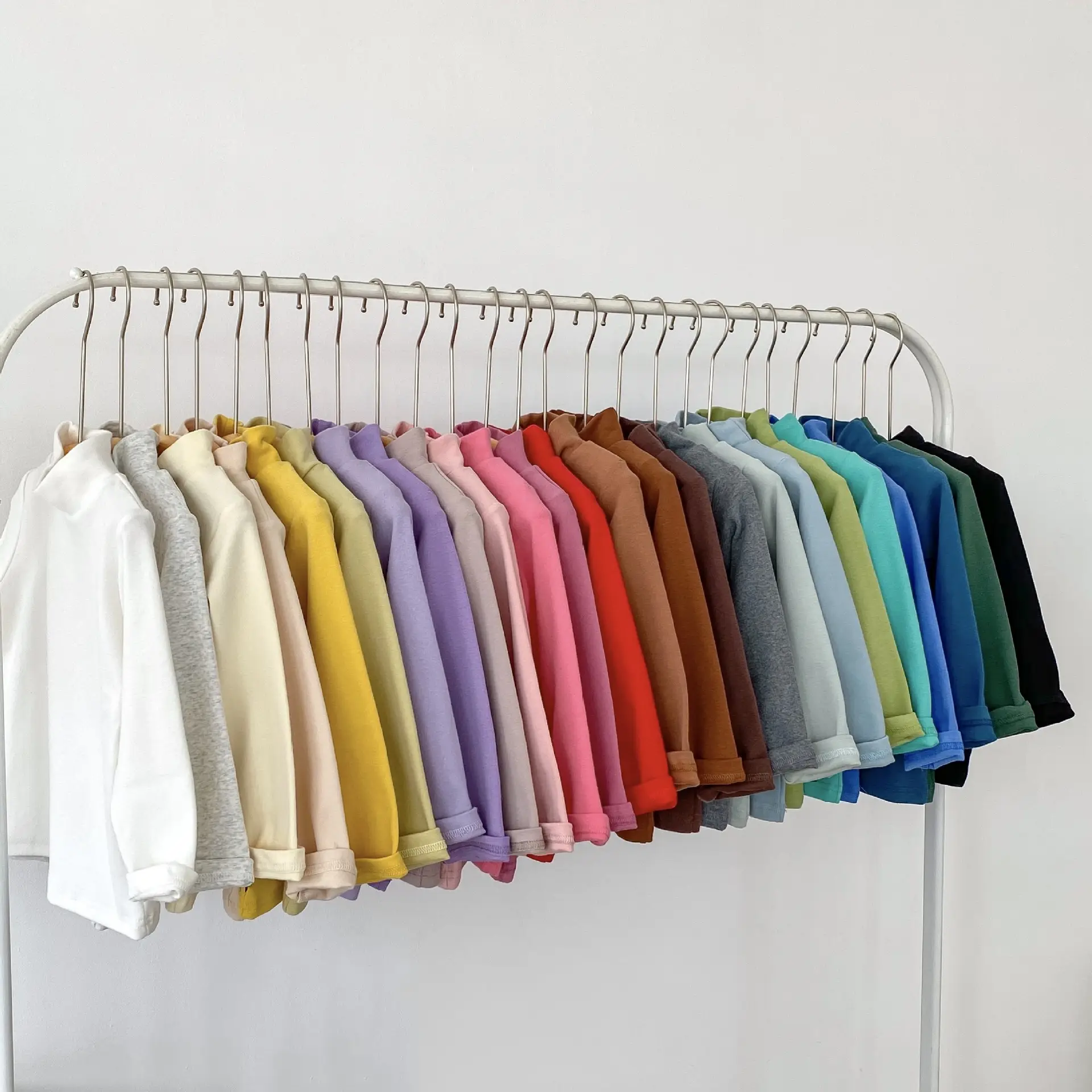 Children's Striped Pull-Up T-Shirt Pink Black White - Image 30