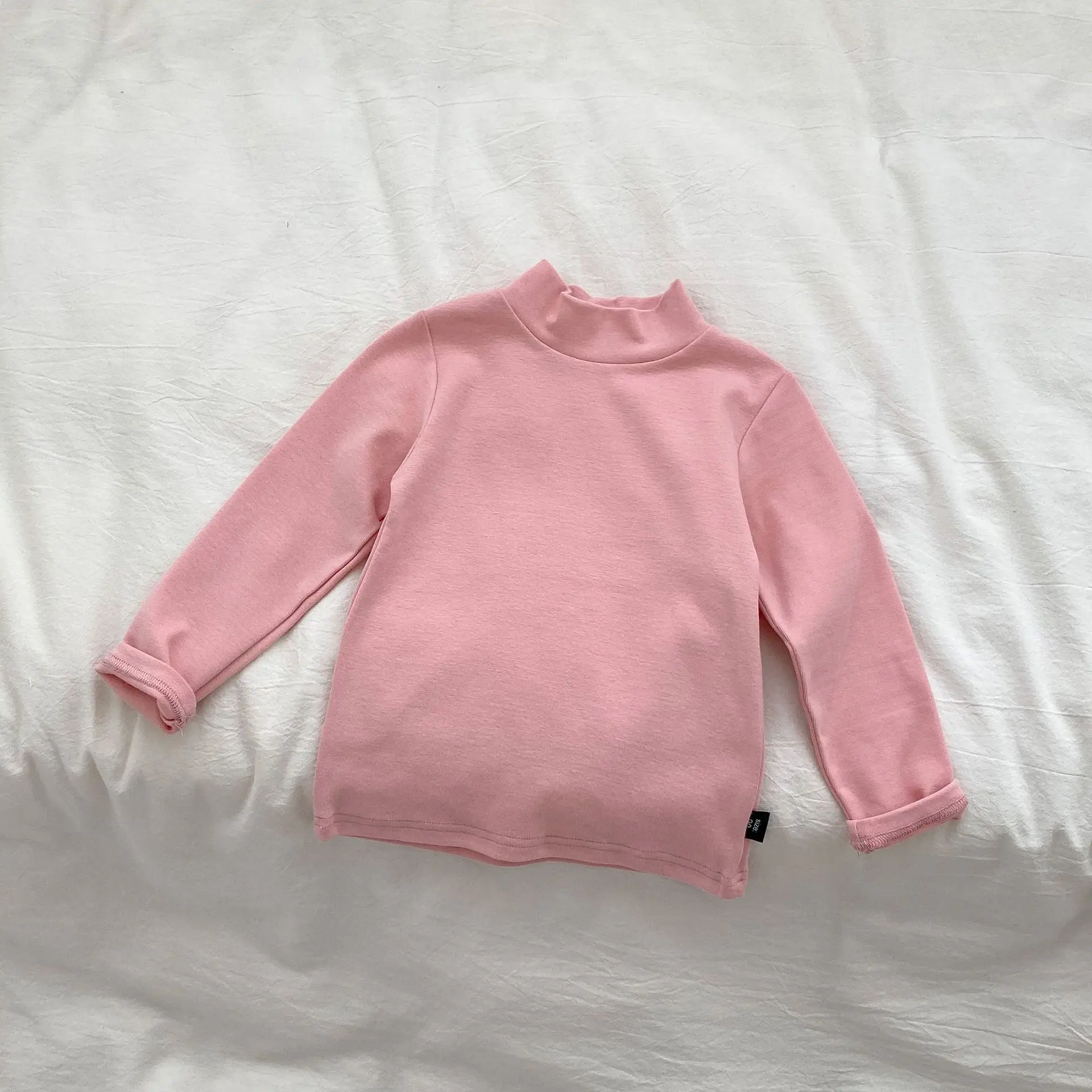 Children's Striped Pull-Up T-Shirt Pink Black White - Image 16
