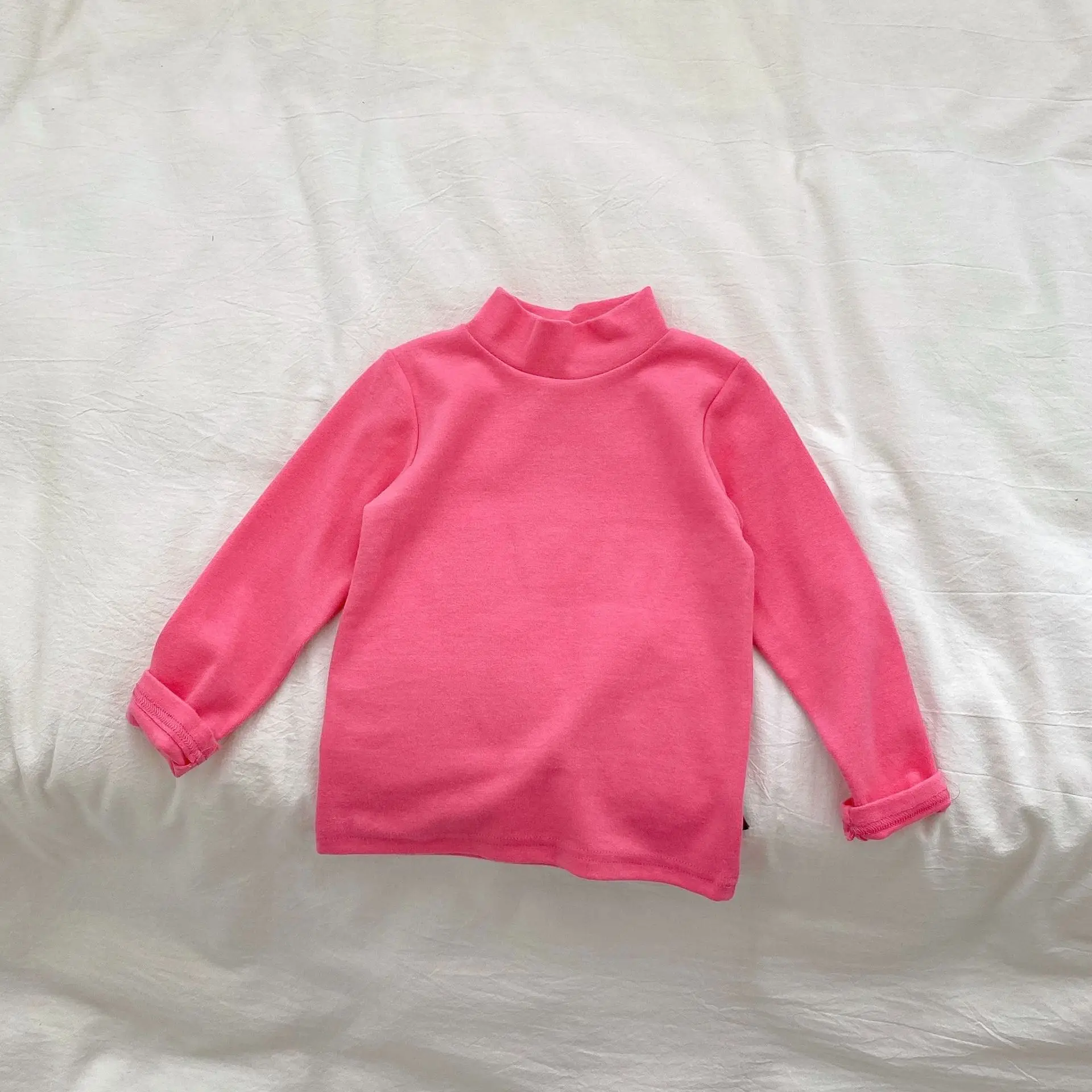 Children's Striped Pull-Up T-Shirt Pink Black White - Image 17