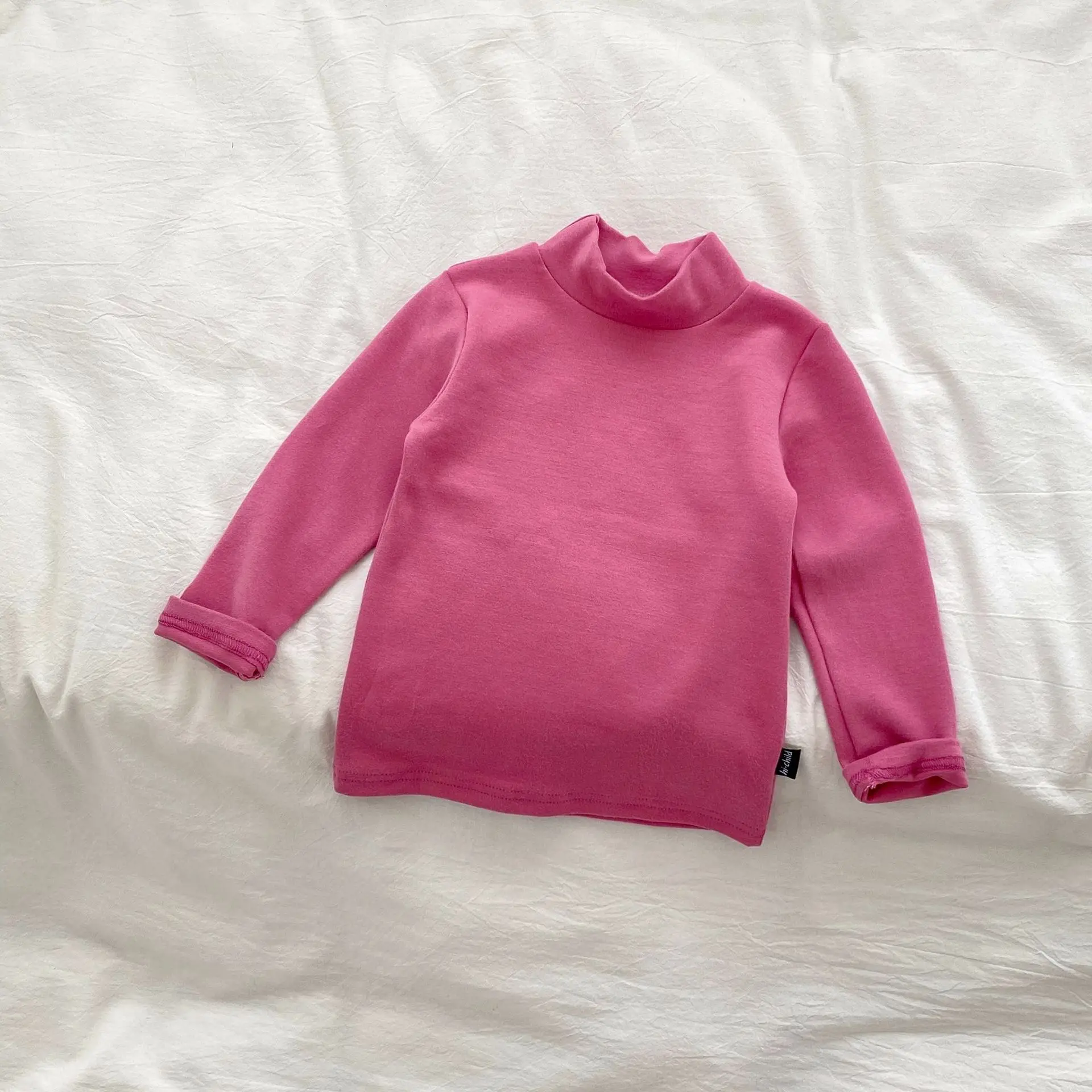 Children's Striped Pull-Up T-Shirt Pink Black White - Image 18