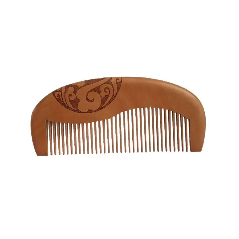 Peach Wood Hair Comb for Women Anti-Static Home Use - Image 13