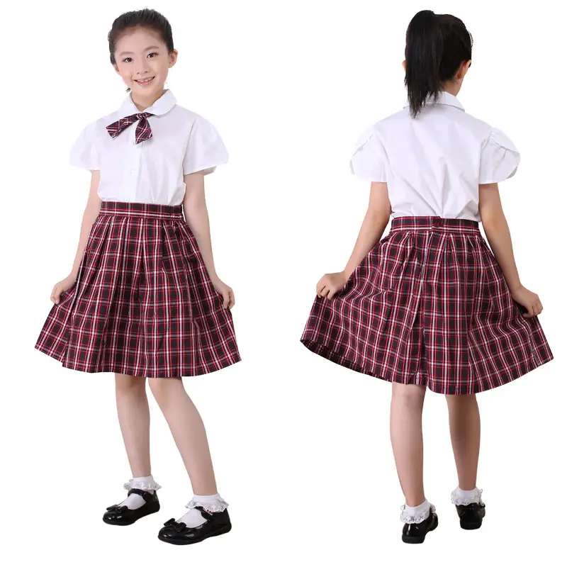 White Summer Shirt for Girls with Bow - Image 14
