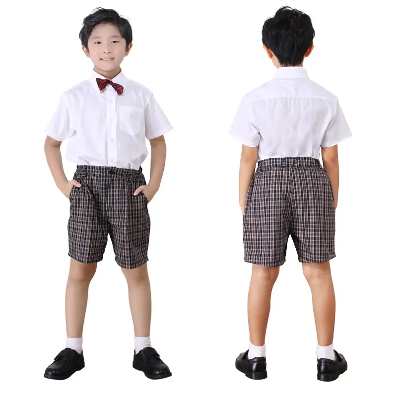 White Summer Shirt for Girls with Bow - Image 15
