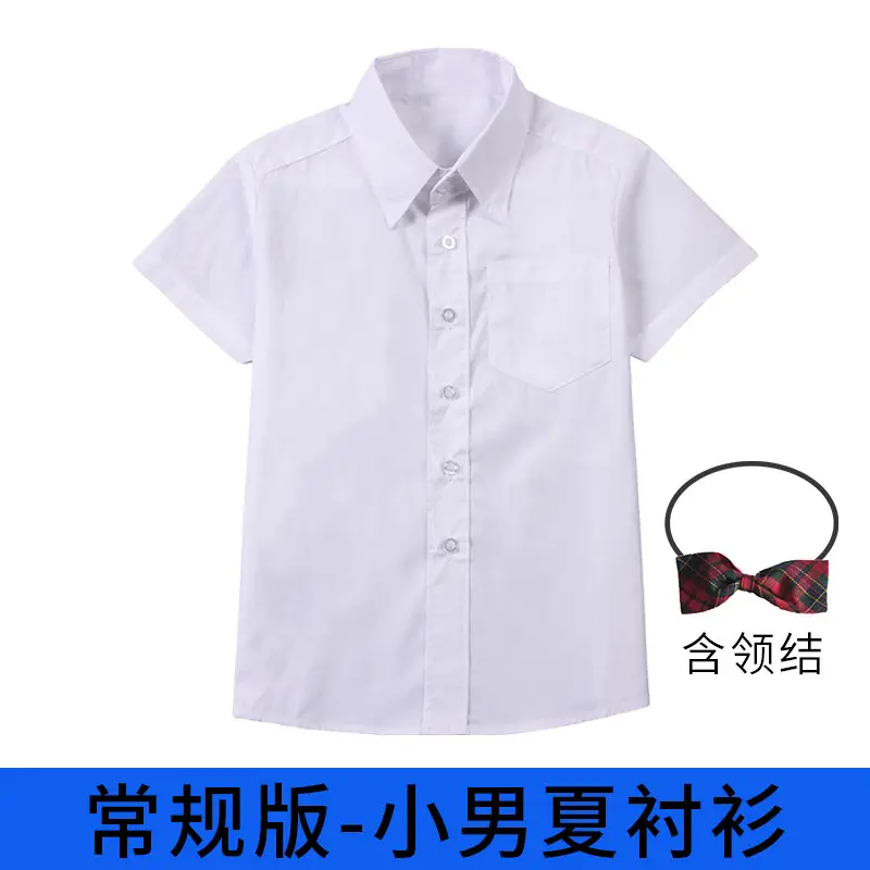 White Summer Shirt for Girls with Bow - Image 2