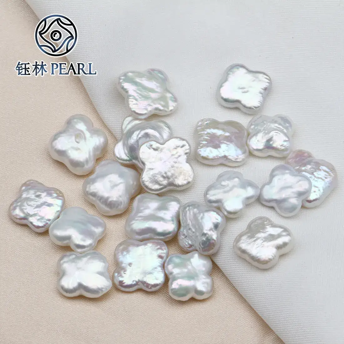 Four-Leaf Clover Freshwater Pearl Baroque Irregular Beads - Image 2