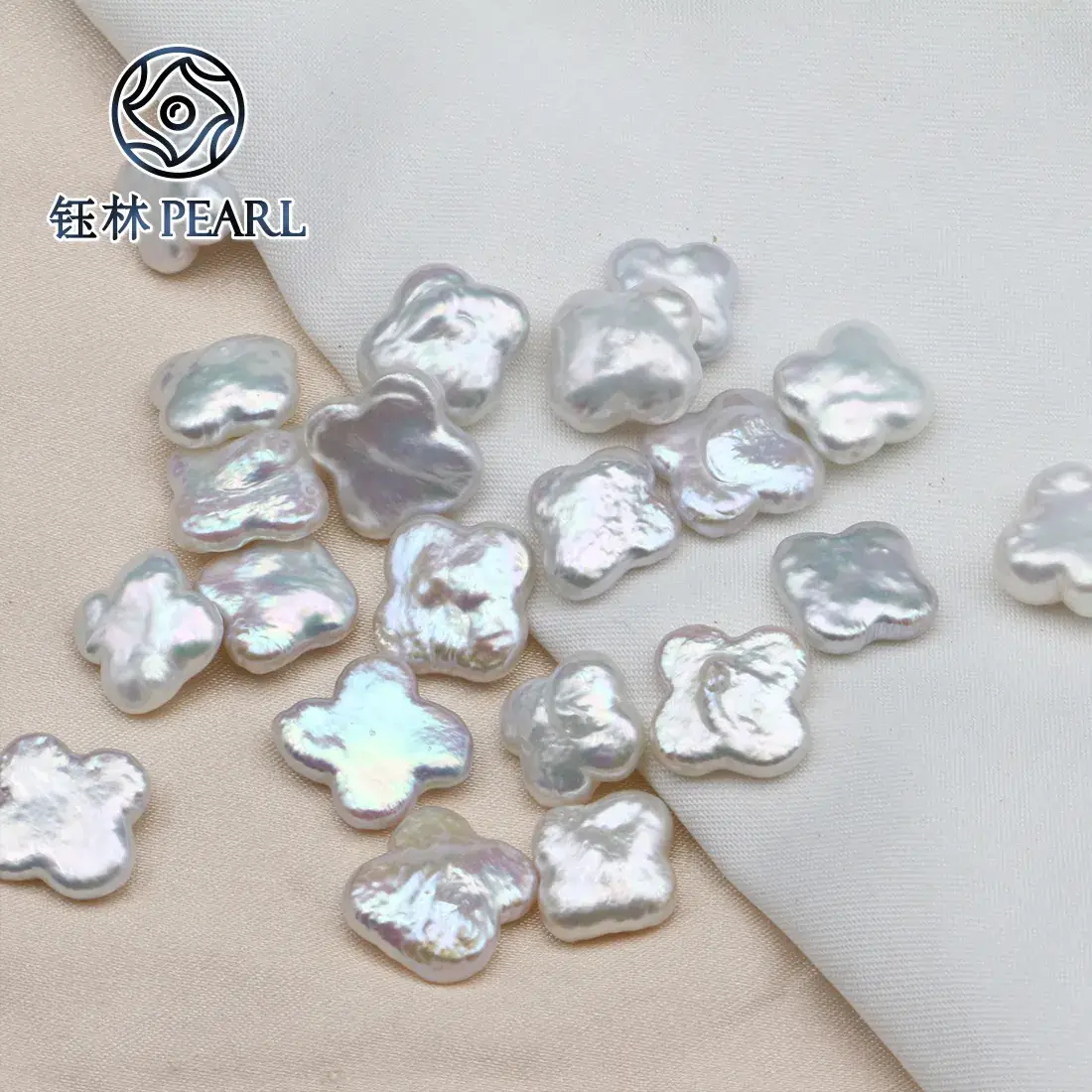 Four-Leaf Clover Freshwater Pearl Baroque Irregular Beads - Image 4