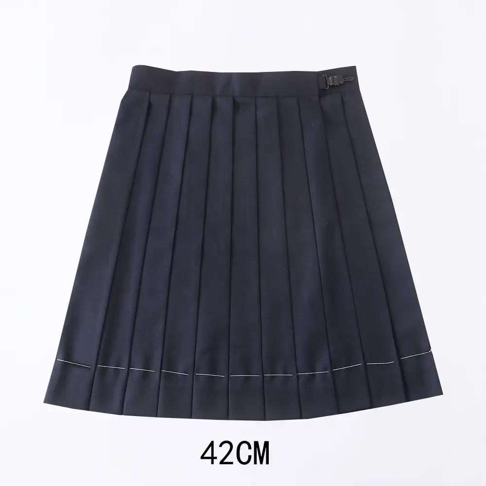 Red Pleated Orthodox JK Uniform Skirt 45cm