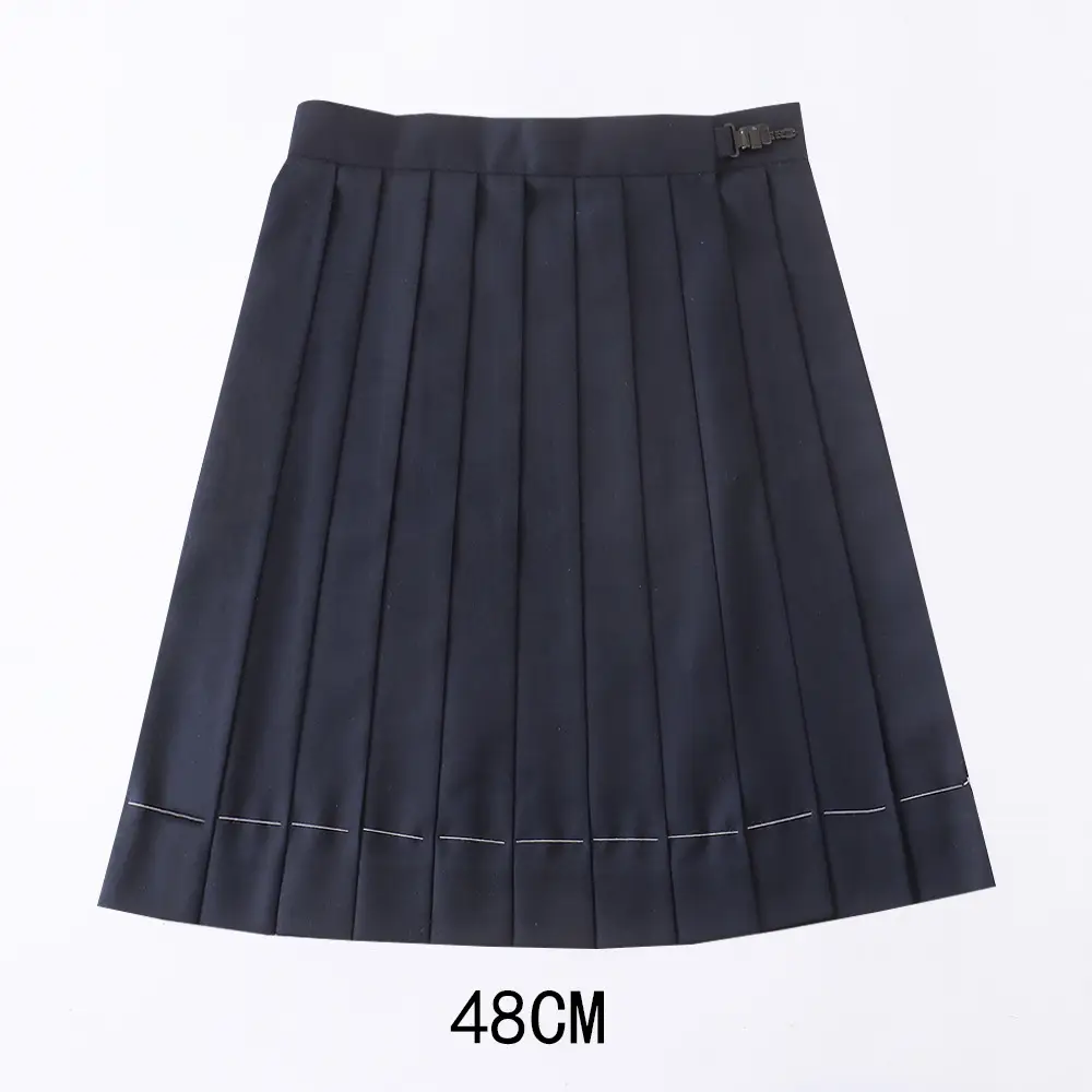 Red Pleated Orthodox JK Uniform Skirt 45cm