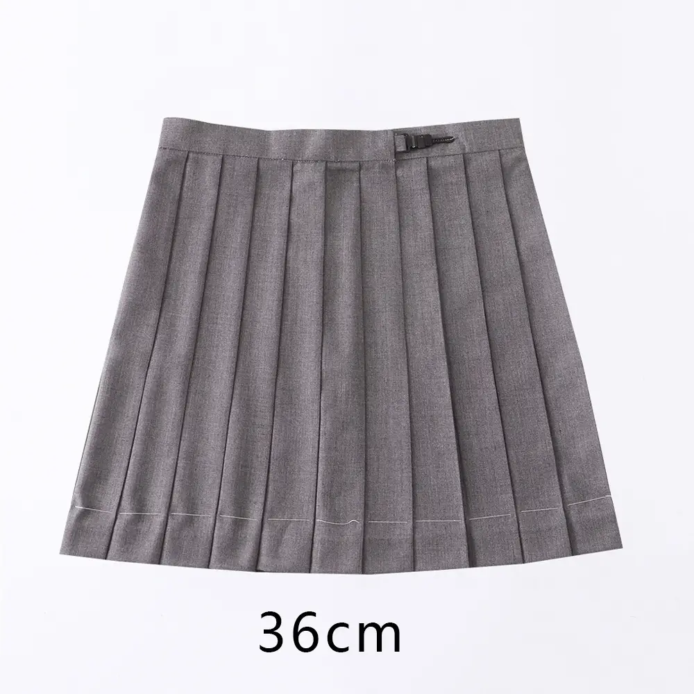 Red Pleated Orthodox JK Uniform Skirt 45cm