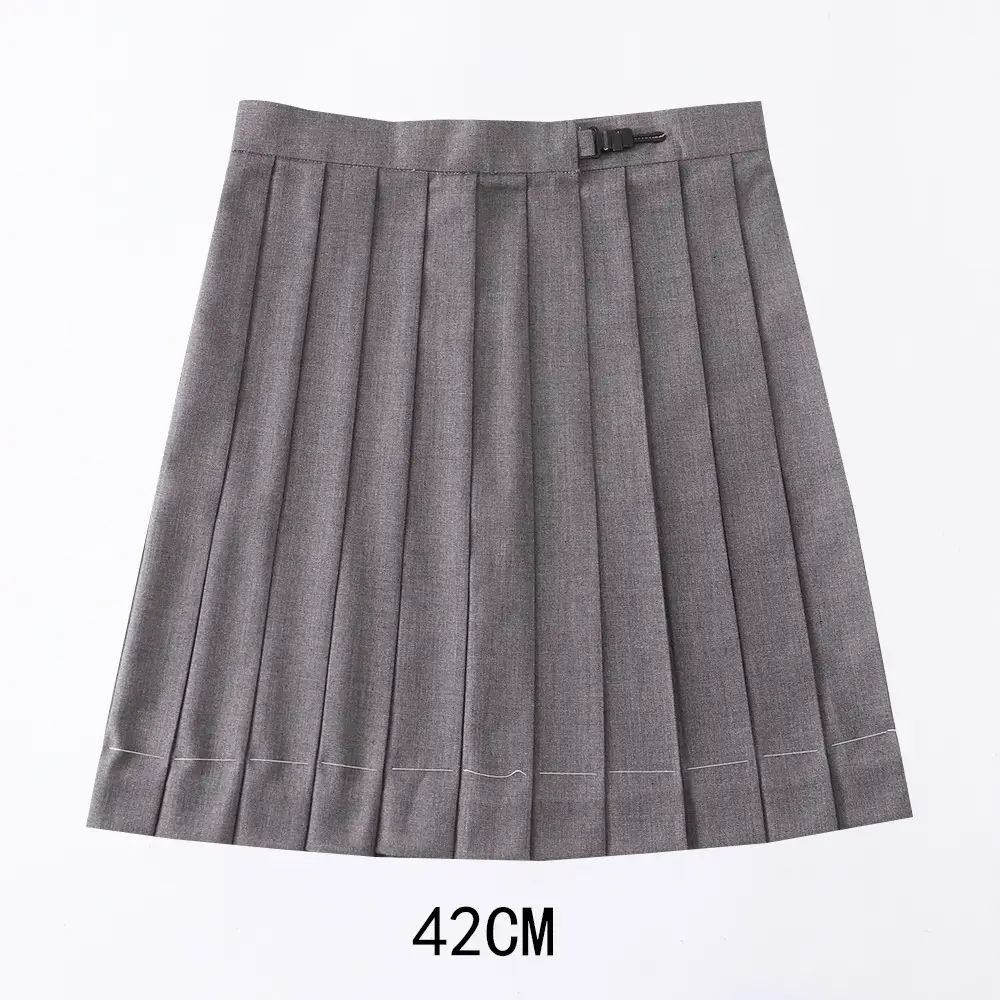 Red Pleated Orthodox JK Uniform Skirt 45cm