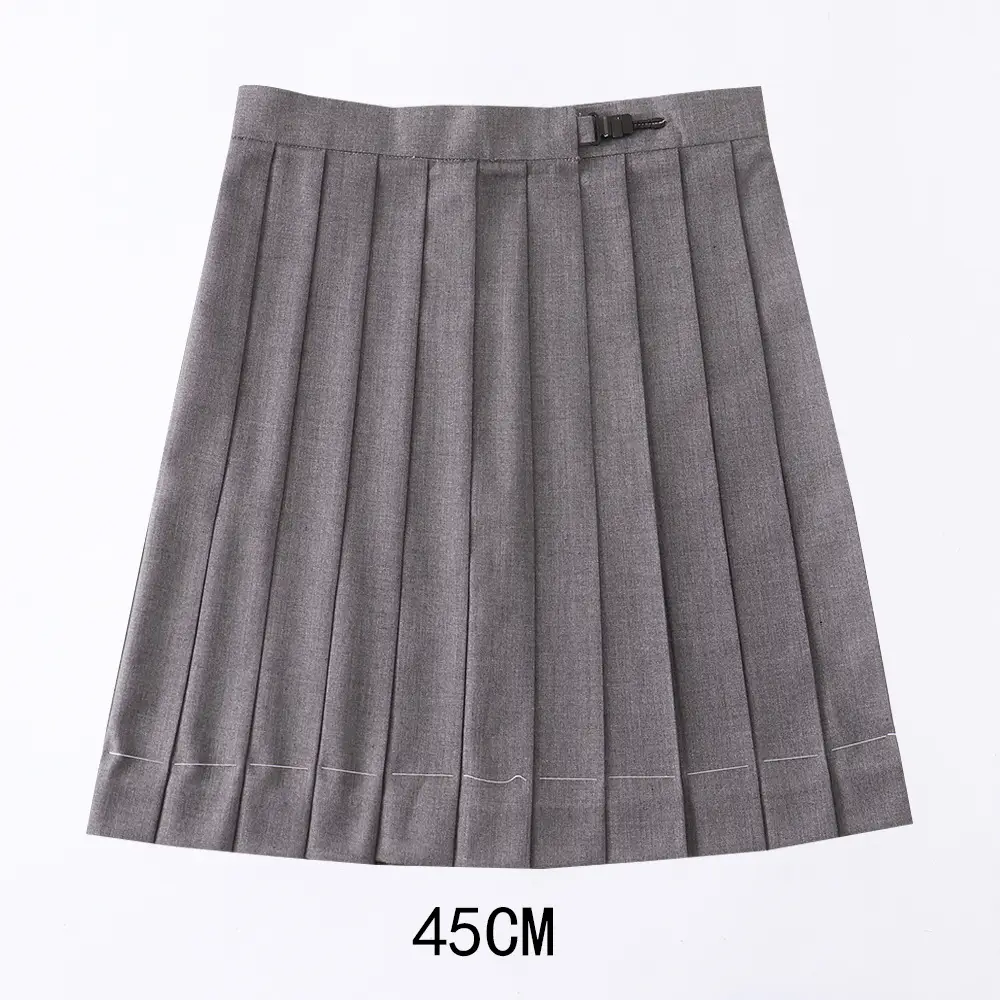 Red Pleated Orthodox JK Uniform Skirt 45cm