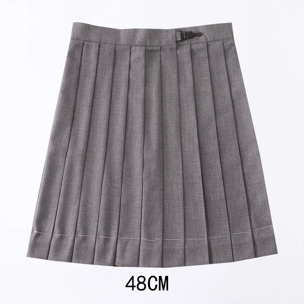 Red Pleated Orthodox JK Uniform Skirt 45cm