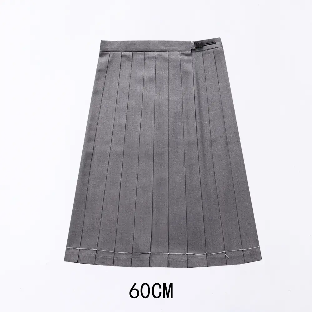 Red Pleated Orthodox JK Uniform Skirt 45cm