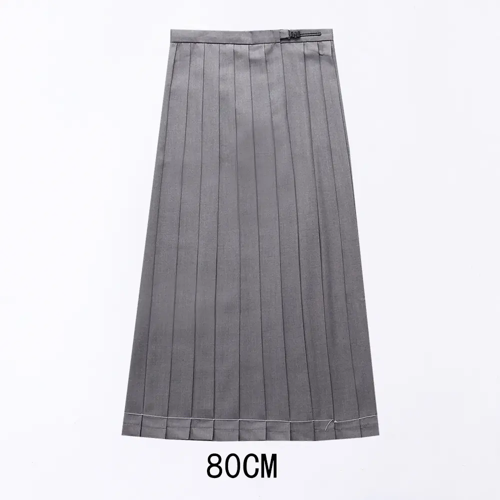 Red Pleated Orthodox JK Uniform Skirt 45cm