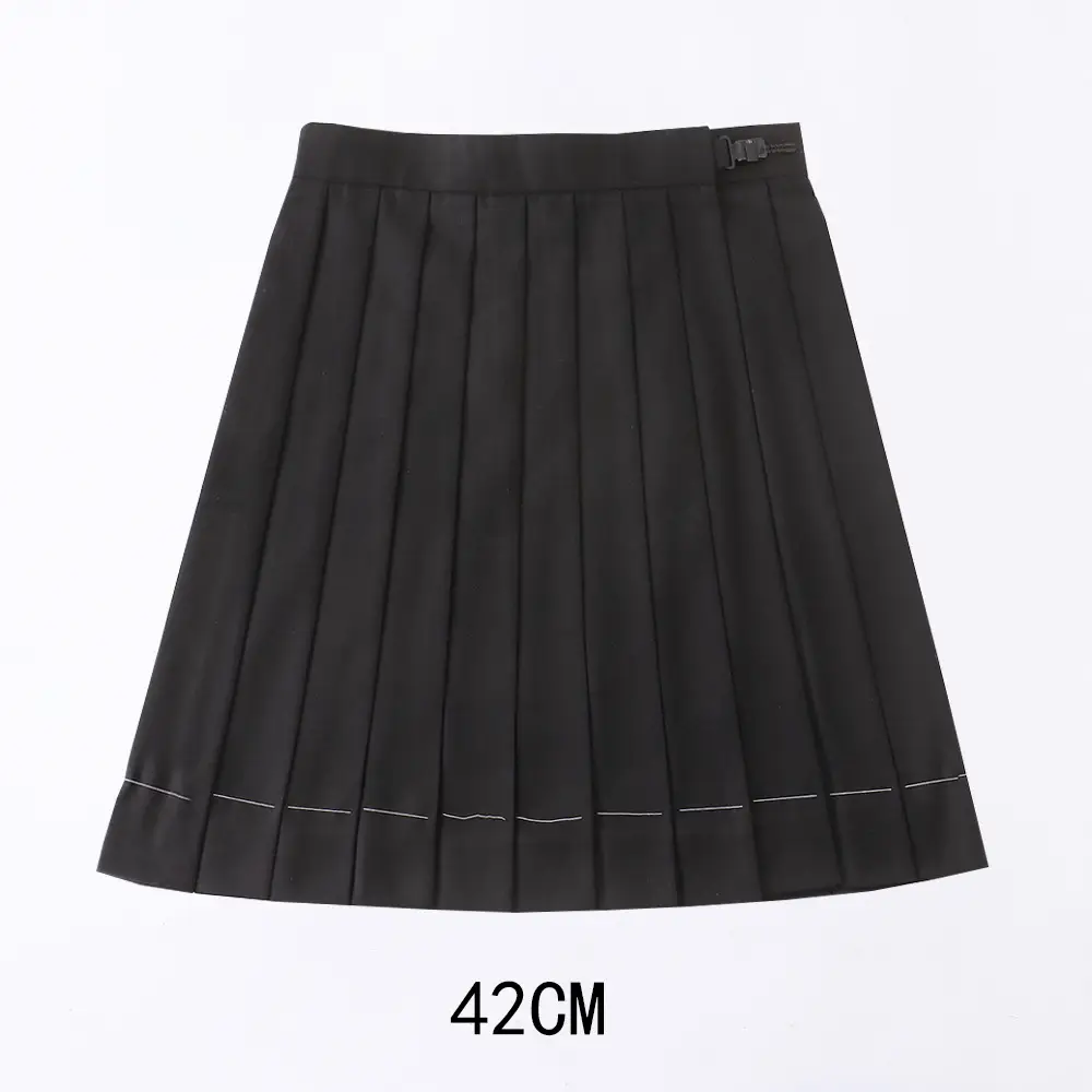 Red Pleated Orthodox JK Uniform Skirt 45cm