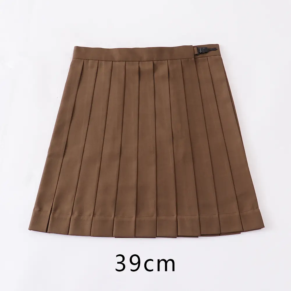 Red Pleated Orthodox JK Uniform Skirt 45cm