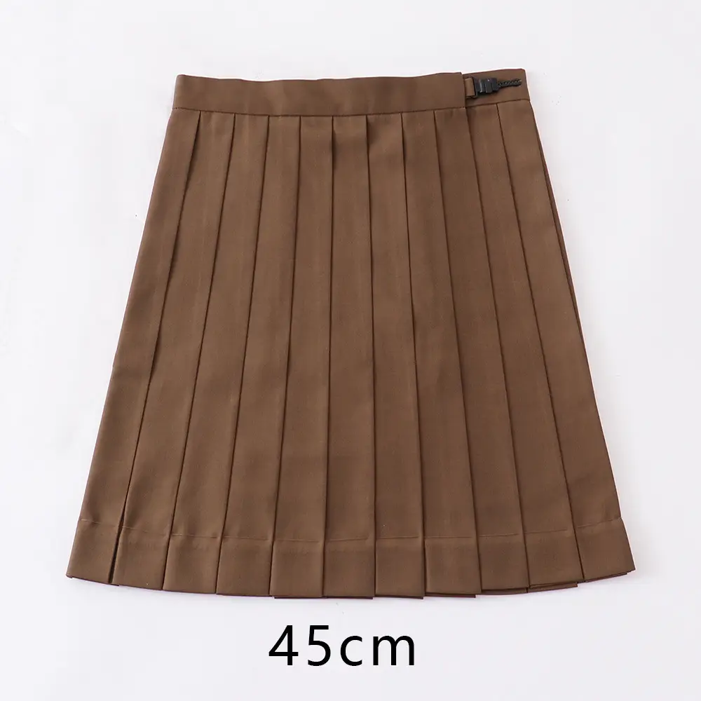 Red Pleated Orthodox JK Uniform Skirt 45cm