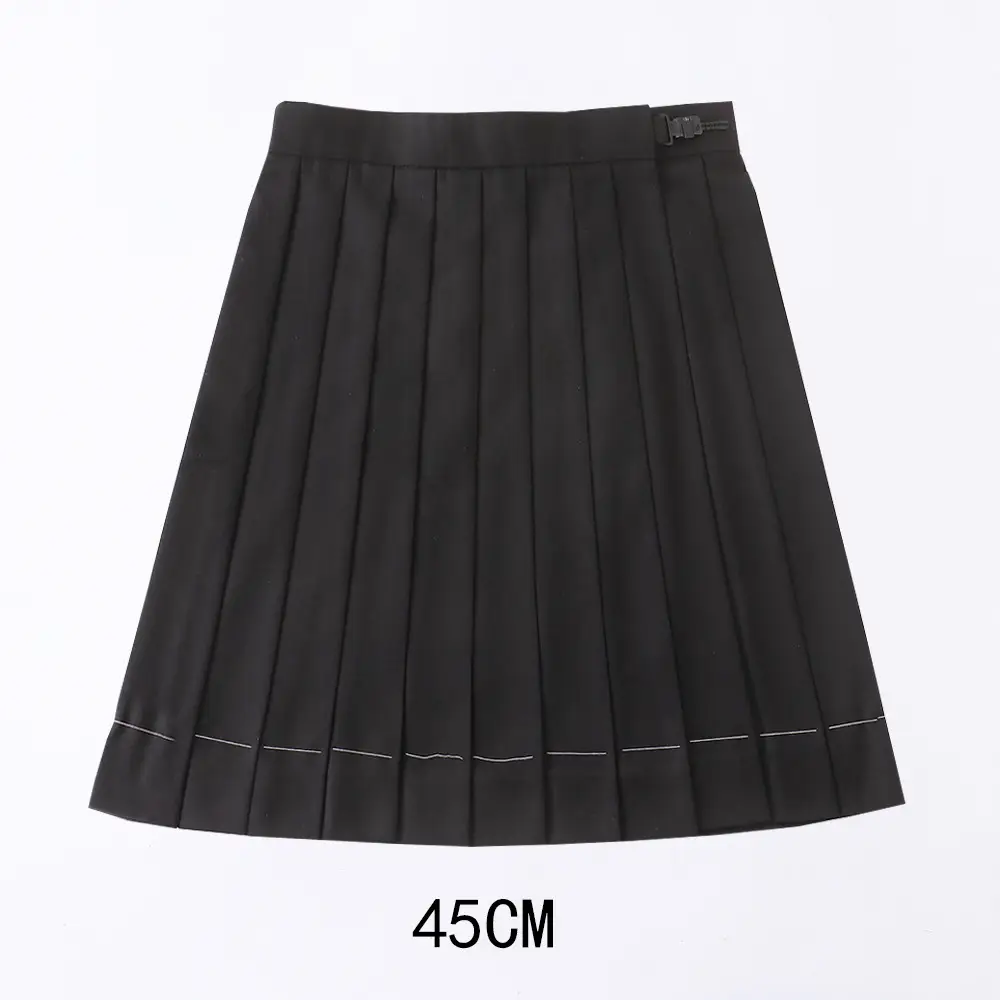 Red Pleated Orthodox JK Uniform Skirt 45cm