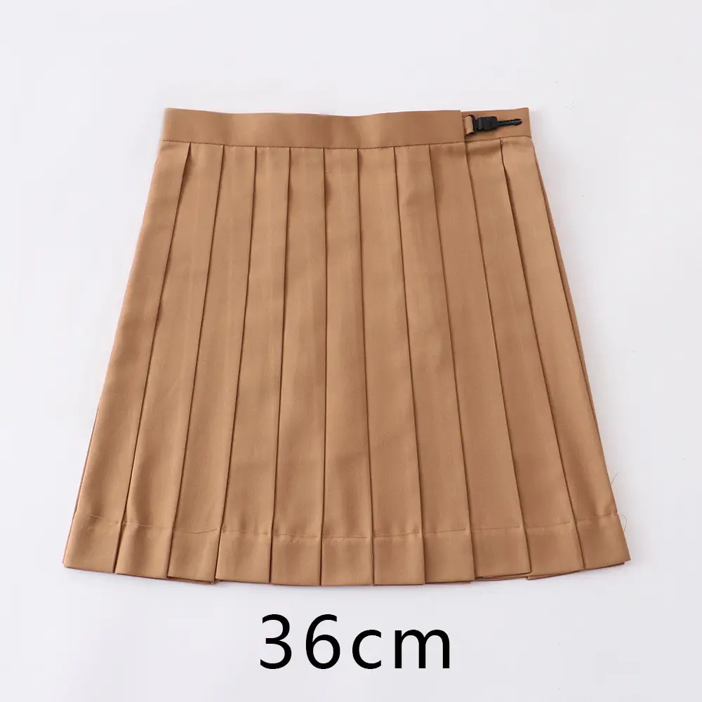 Red Pleated Orthodox JK Uniform Skirt 45cm