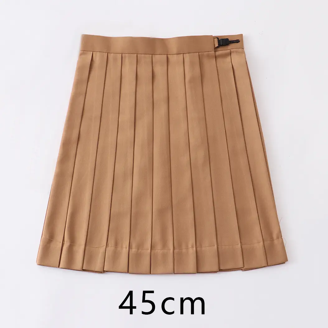 Red Pleated Orthodox JK Uniform Skirt 45cm