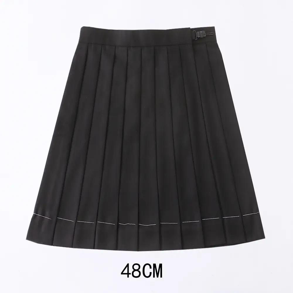 Red Pleated Orthodox JK Uniform Skirt 45cm