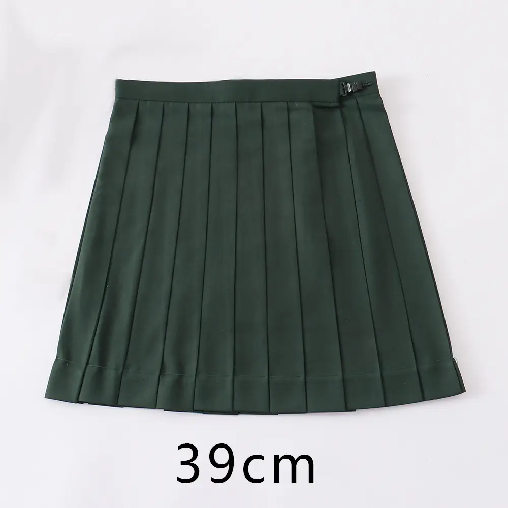 Red Pleated Orthodox JK Uniform Skirt 45cm