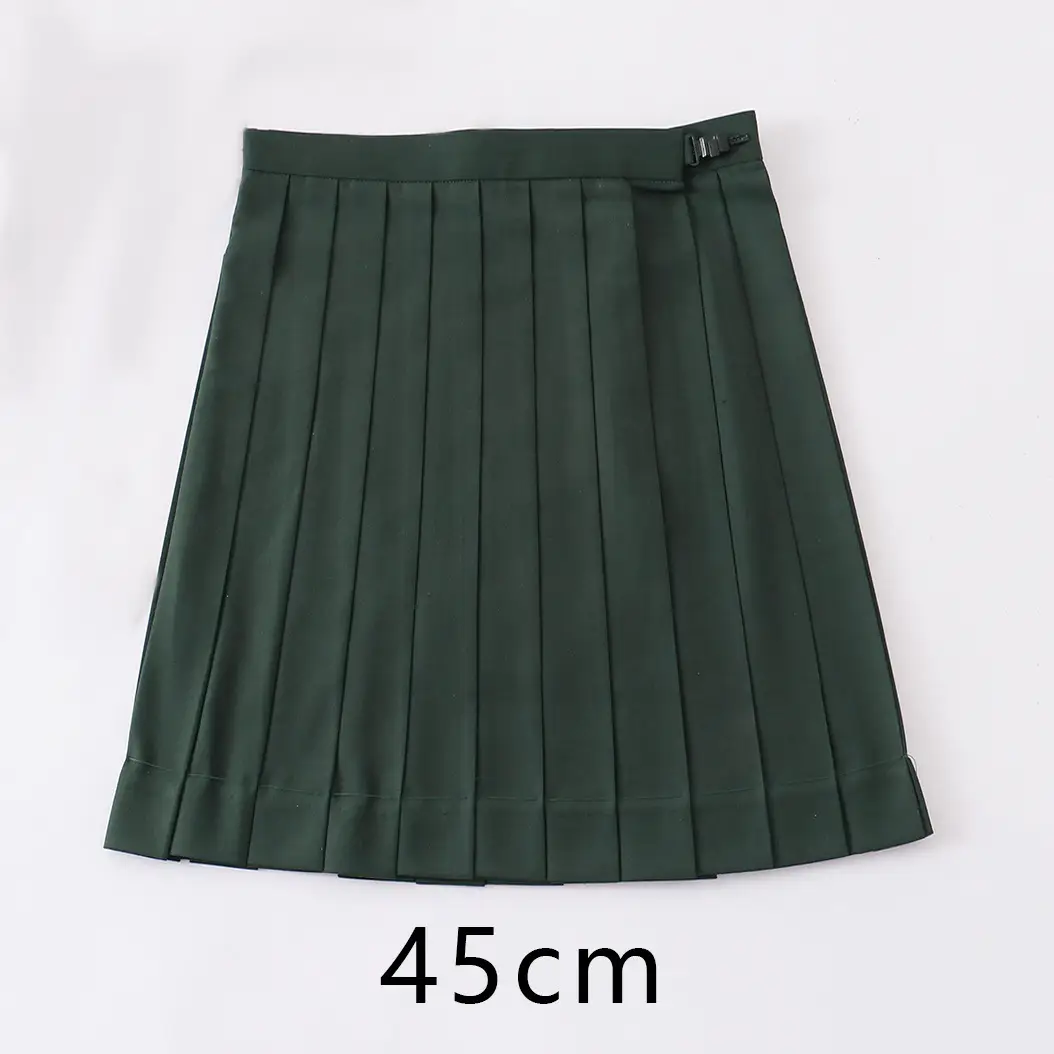 Red Pleated Orthodox JK Uniform Skirt 45cm