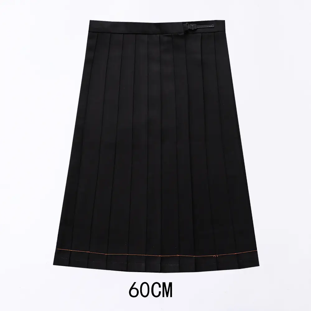 Red Pleated Orthodox JK Uniform Skirt 45cm