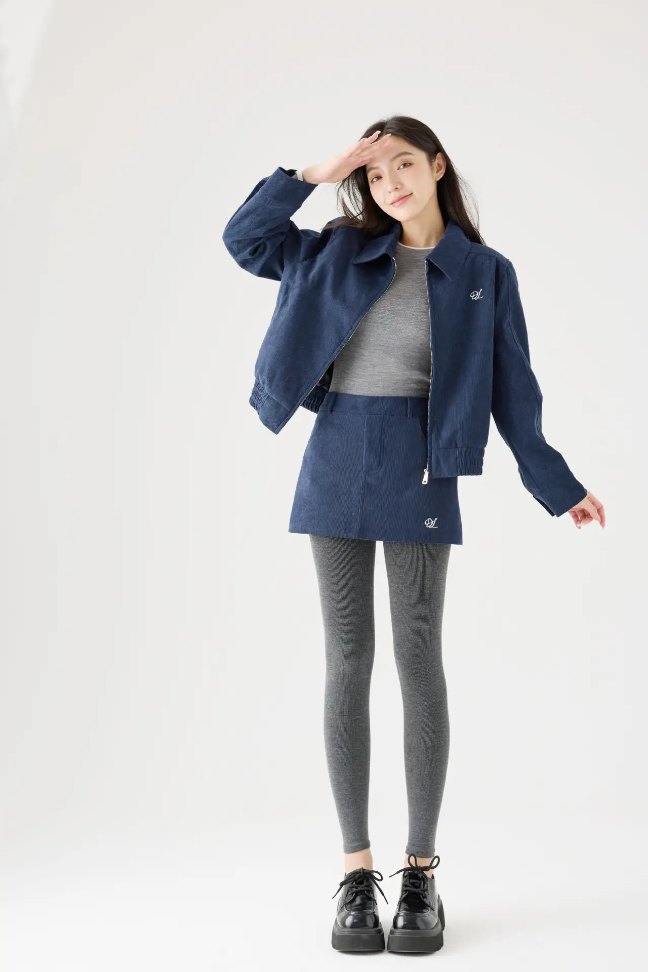 Women Fleece Lined Leggings Grey Winter Warm - Image 14