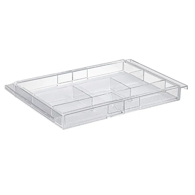 Transparent Retractable Makeup Storage Rack for Desk - Image 6