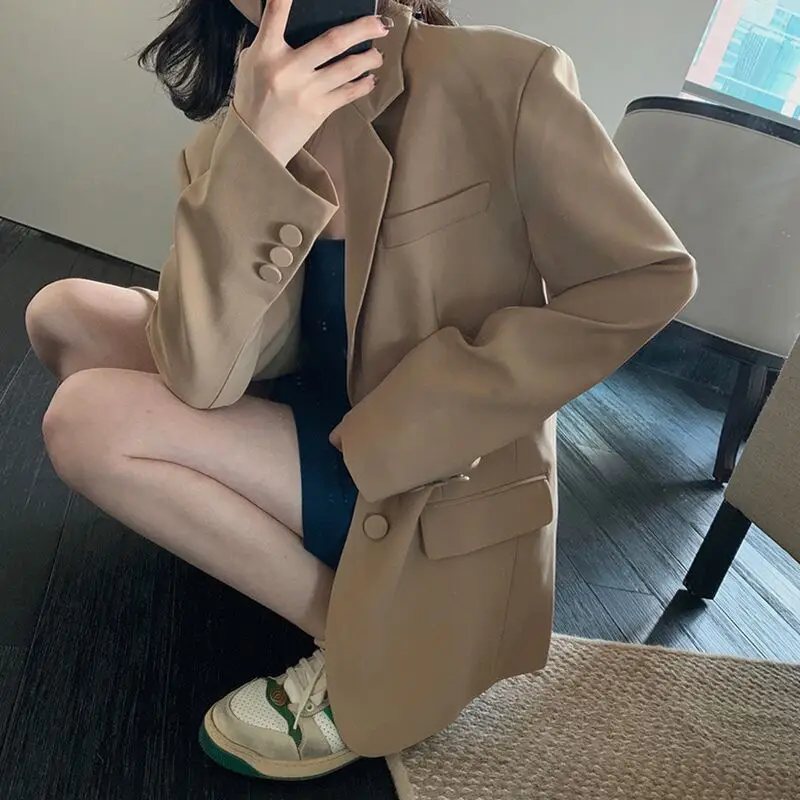 Women's Korean Style Blazer 2026 Spring Autumn Loose Fit - Image 6