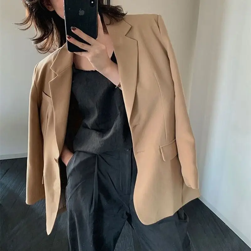 Women's Korean Style Blazer 2026 Spring Autumn Loose Fit - Image 9