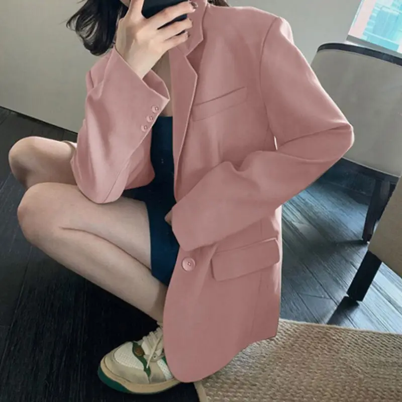 Women's Korean Style Blazer 2026 Spring Autumn Loose Fit - Image 2