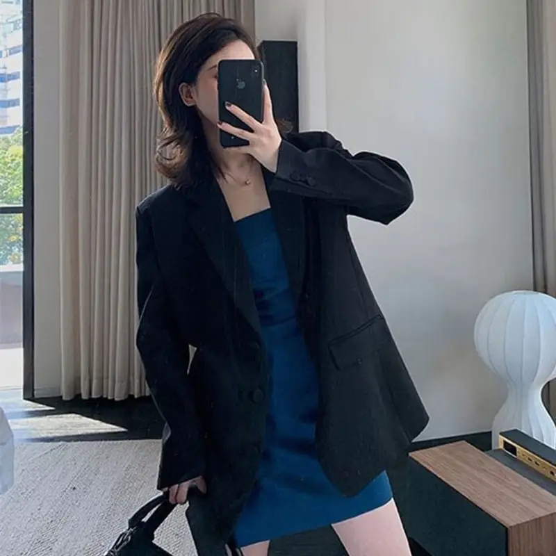 Women's Korean Style Blazer 2026 Spring Autumn Loose Fit - Image 3