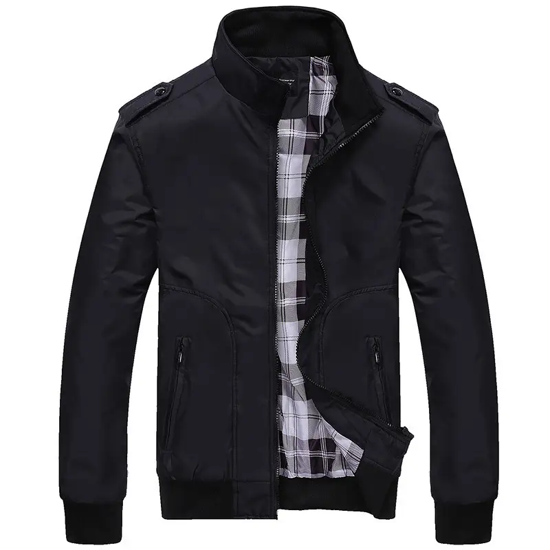 Men's Grey Bomber Jacket 2021 Winter Warm - Image 11