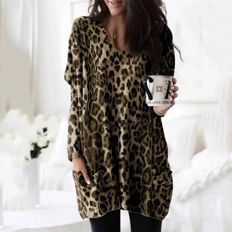 Women Gradient Long Sleeve T-Shirt Top Casual Pocket
