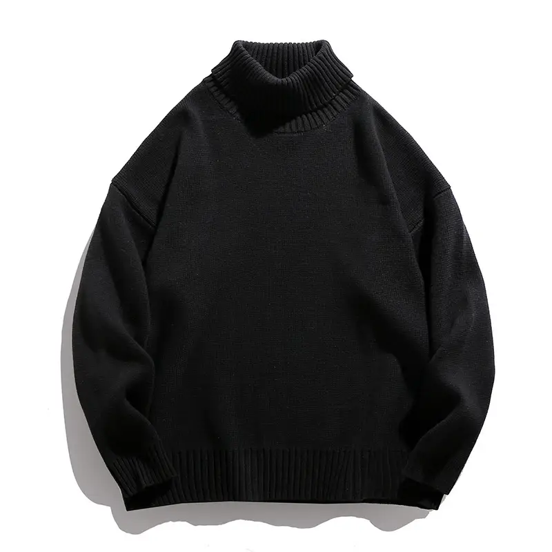 Black Striped Sweater for Men Winter Warmth - Image 15