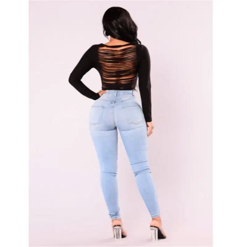 European Station 2023 Slim Hip Pencil Jeans Blue Large - Image 4
