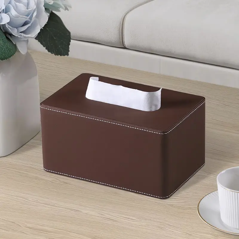 Modern Gray Marble Top Tissue Box for Living Room - Image 10