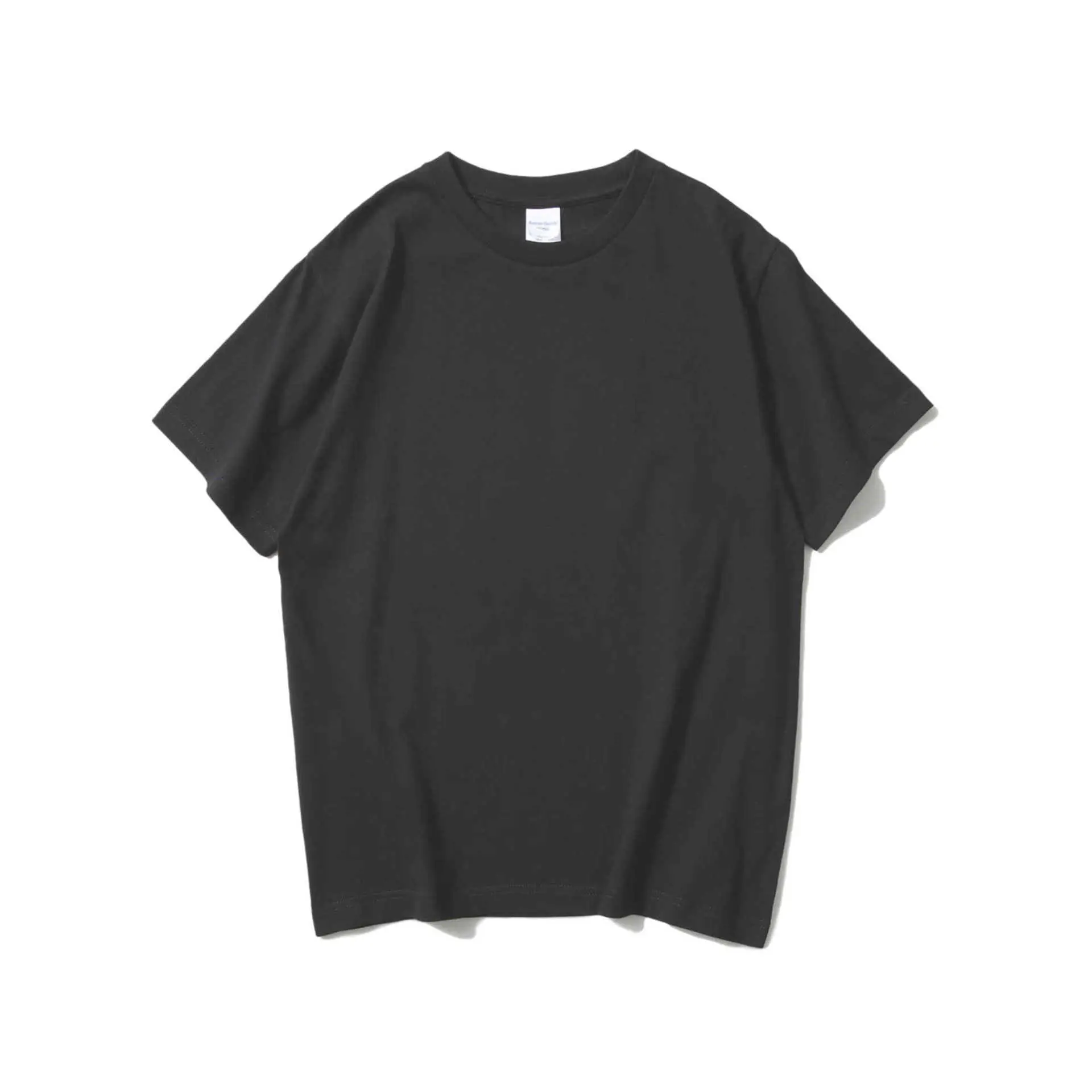 Men Cotton Short Sleeve T-Shirt Grey Crewneck - Image 12